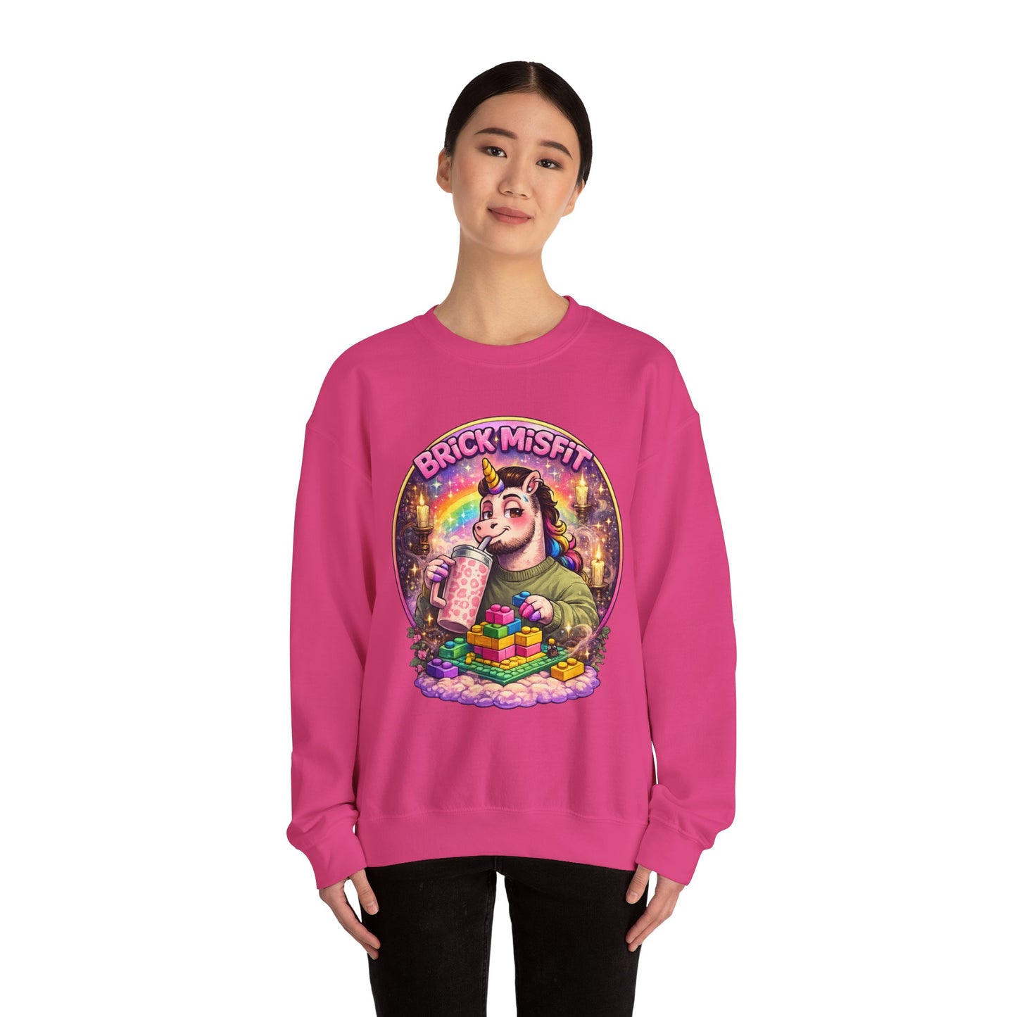 Brick Misfit Sassy Sips Crewneck Sweatshirt