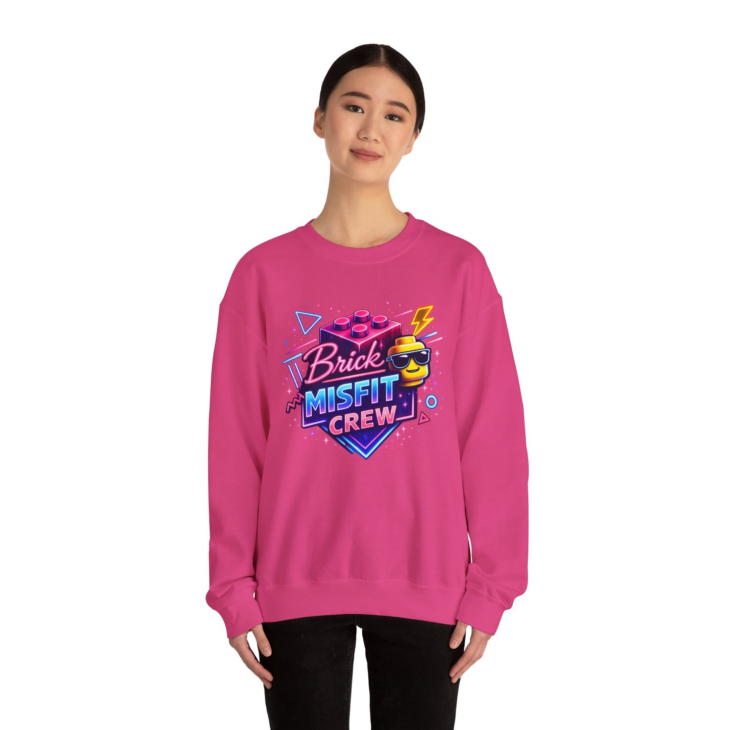 Brick Misfit Retro Bricks Crewneck Sweatshirt