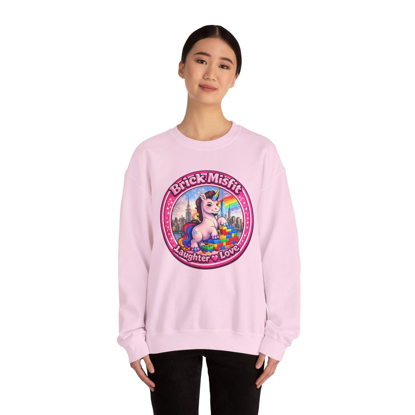 Brick Misfit Laughter Love Crewneck Sweatshirt -INT