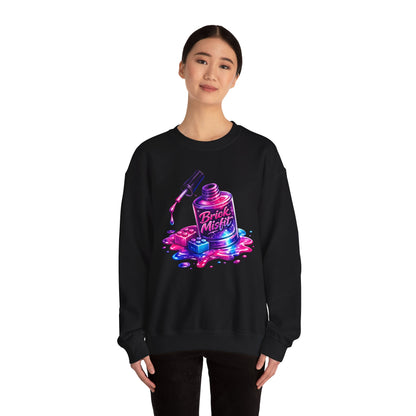 Brick Misfit Nail Polish Spill Crewneck Sweatshirt