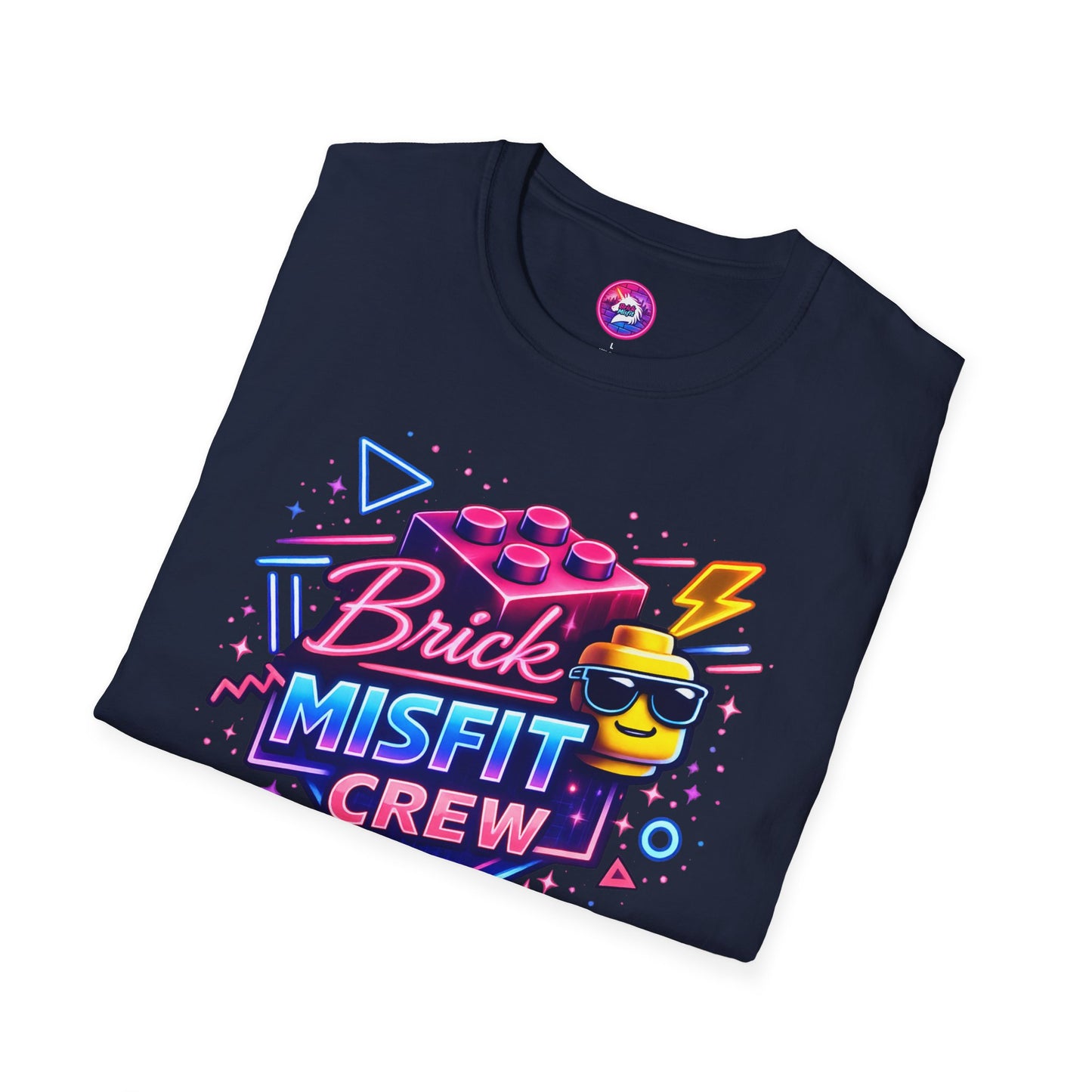Brick Misfit Neon Retro T-Shirt