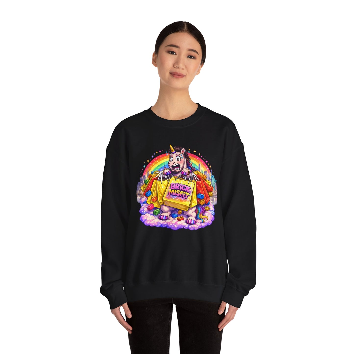 Brick Misfit Shopping Madness Crewneck Sweatshirt -INT