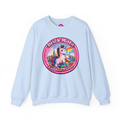 Brick Misfit Laughter Love Crewneck Sweatshirt