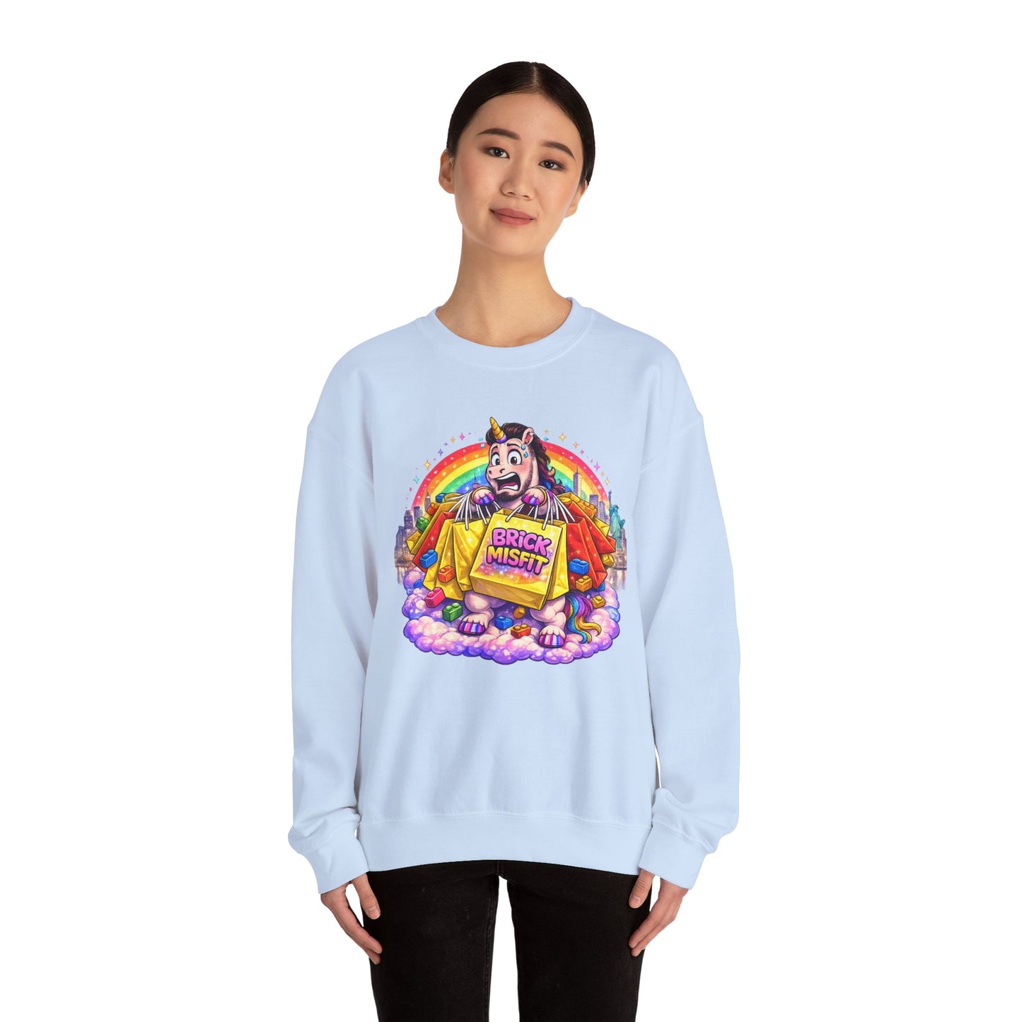Brick Misfit Shopping Madness Crewneck Sweatshirt