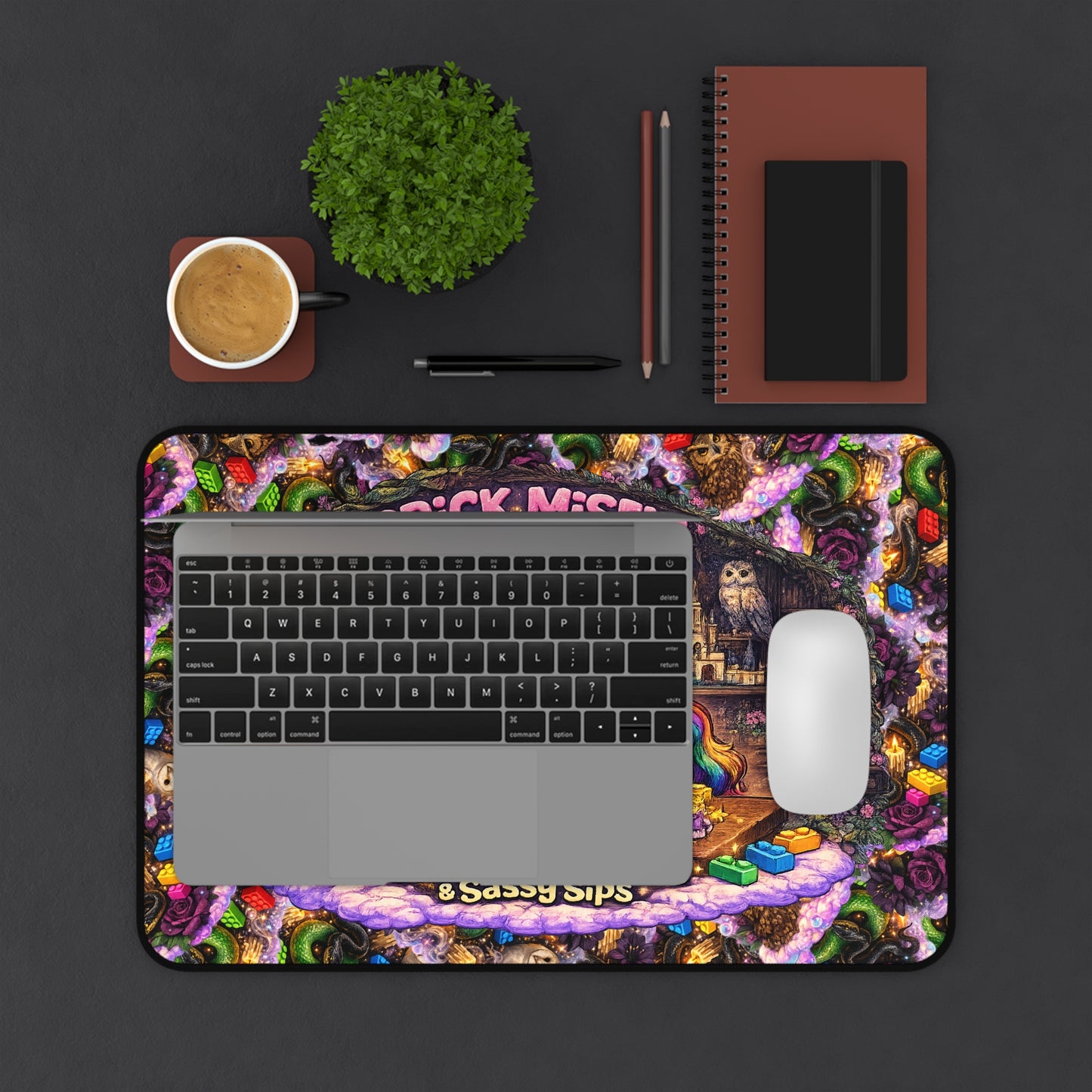 Brick Misfit Sassy Sips Desk Mat -INT