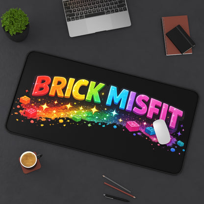 Brick Misfit Bricks and Spakles Desk Mat