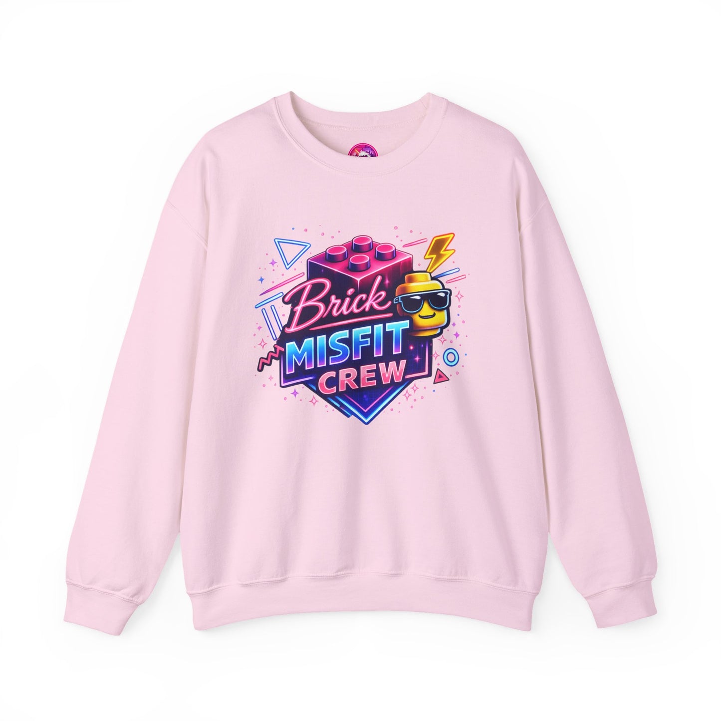 Brick Misfit Retro Bricks Crewneck Sweatshirt