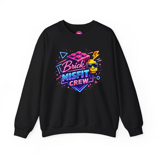 Brick Misfit Retro Bricks Crewneck Sweatshirt