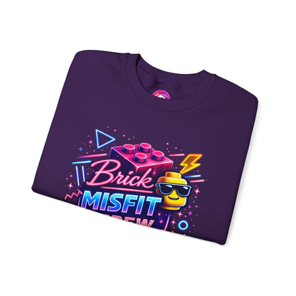 Brick Misfit Retro Bricks Crewneck Sweatshirt