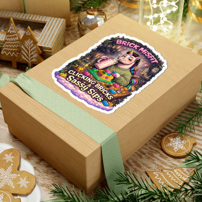Brick Misfit Sassy Sips Kiss-Cut Sticker -INT