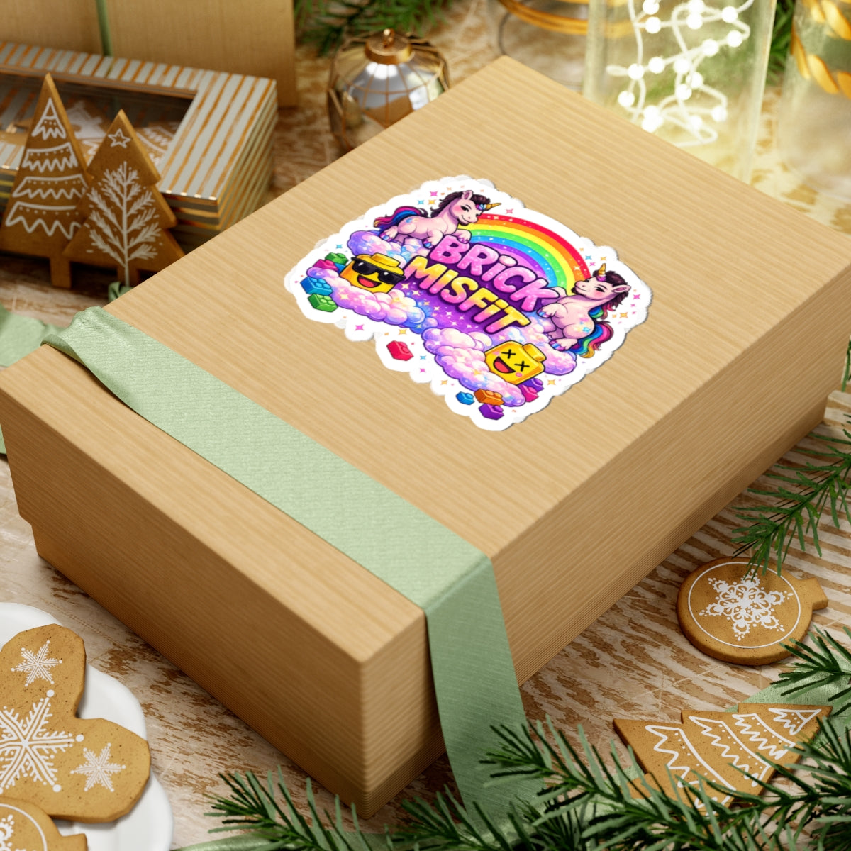 Brick Misfit Unicorn Sticker