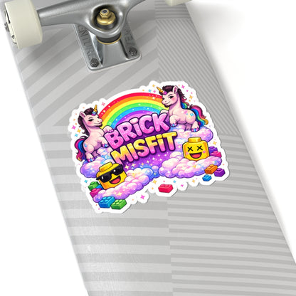 Brick Misfit Unicorn Sticker