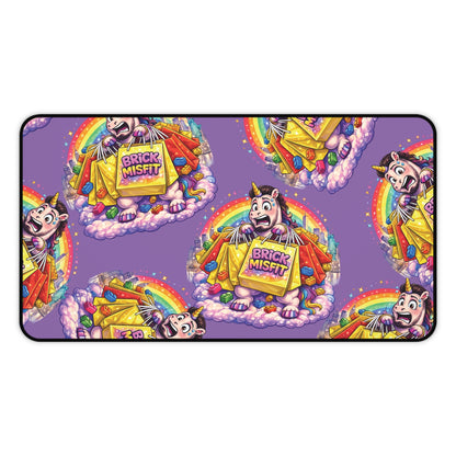 Brick Misfit Shopping Madness Unicorn Desk Mat