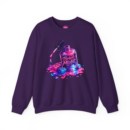 Brick Misfit Nail Polish Spill Crewneck Sweatshirt