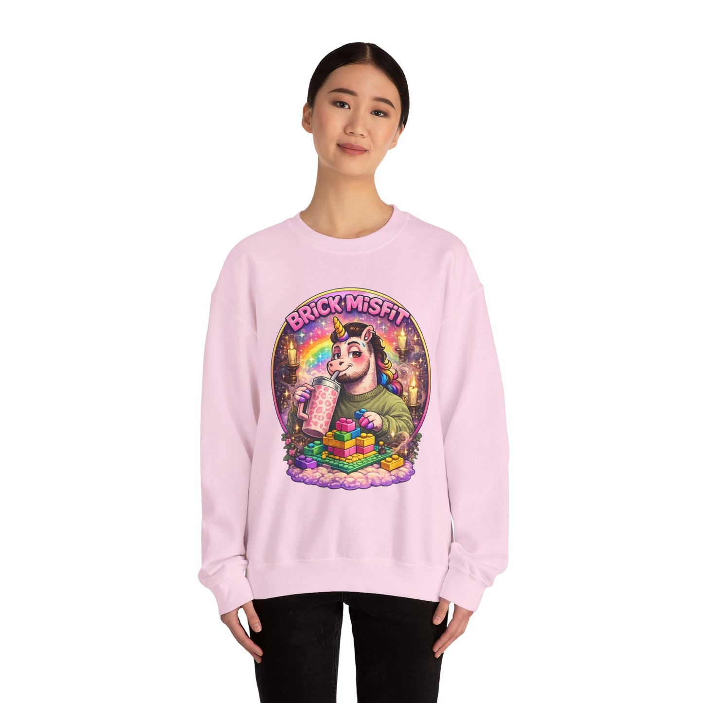 Brick Misfit Sassy Sips Crewneck Sweatshirt