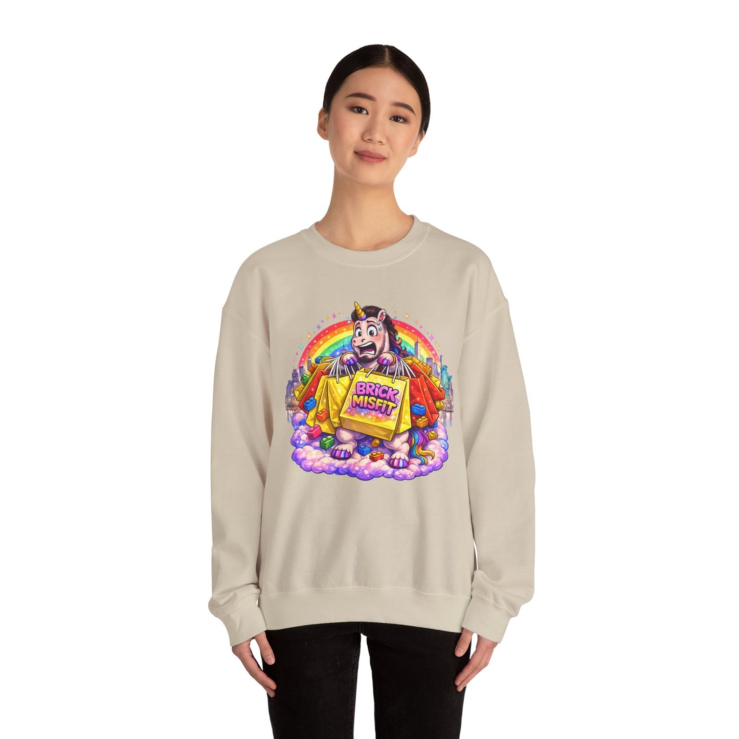 Brick Misfit Shopping Madness Crewneck Sweatshirt