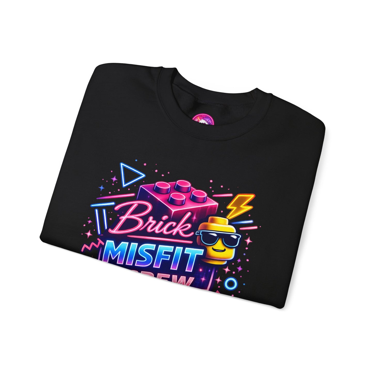 Brick Misfit Retro Bricks Crewneck Sweatshirt