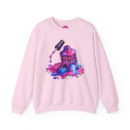 Brick Misfit Nail Polish Spill Crewneck Sweatshirt