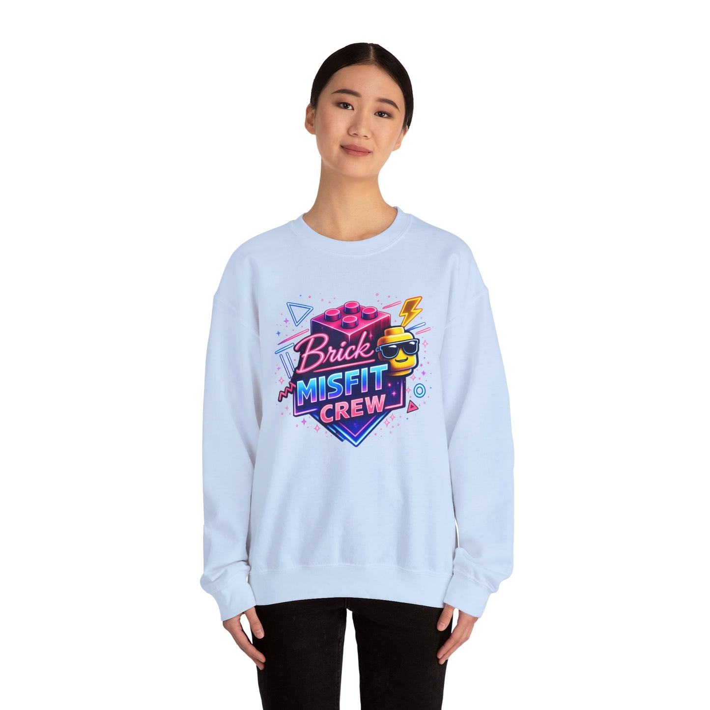 Brick Misfit Retro Bricks Crewneck Sweatshirt