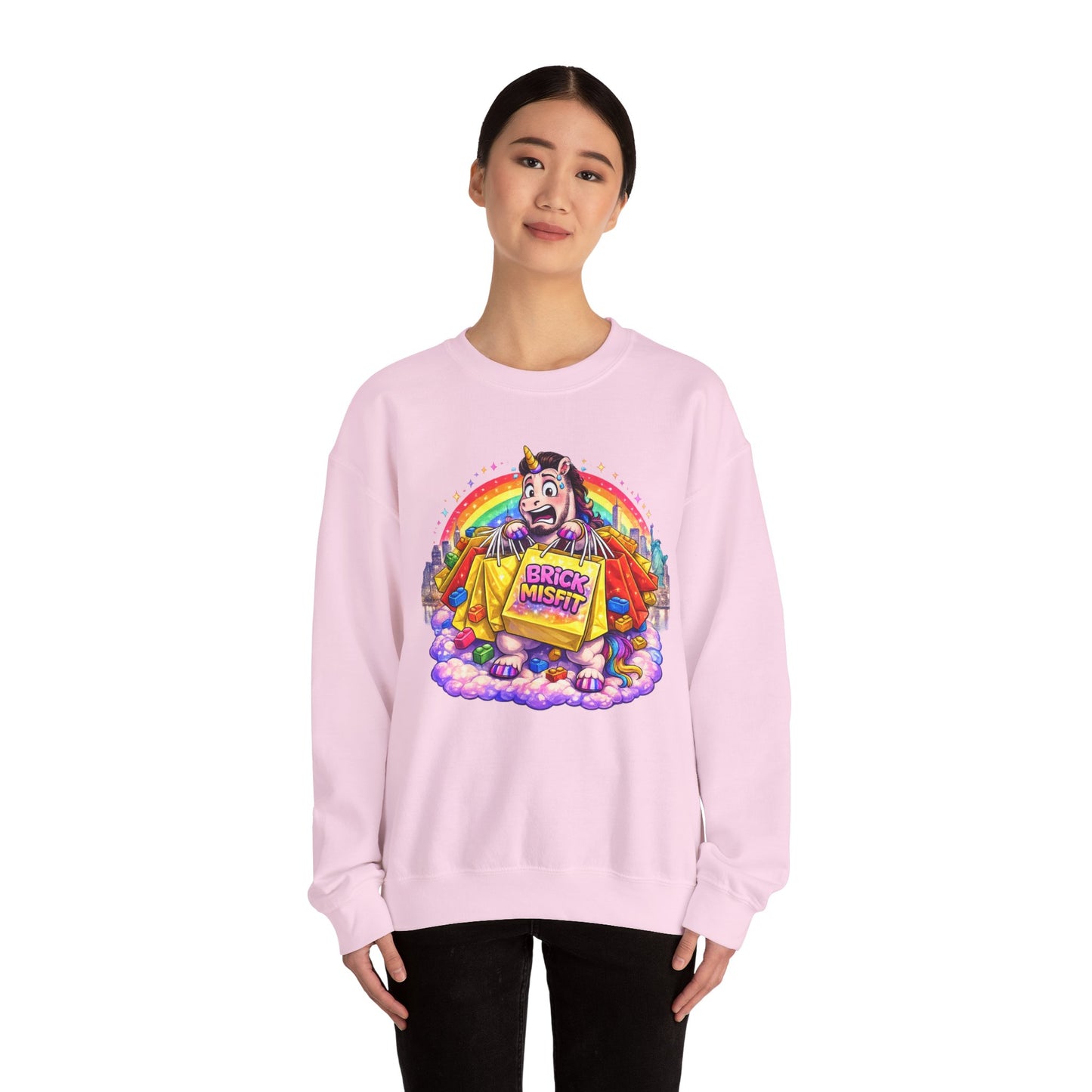 Brick Misfit Shopping Madness Crewneck Sweatshirt