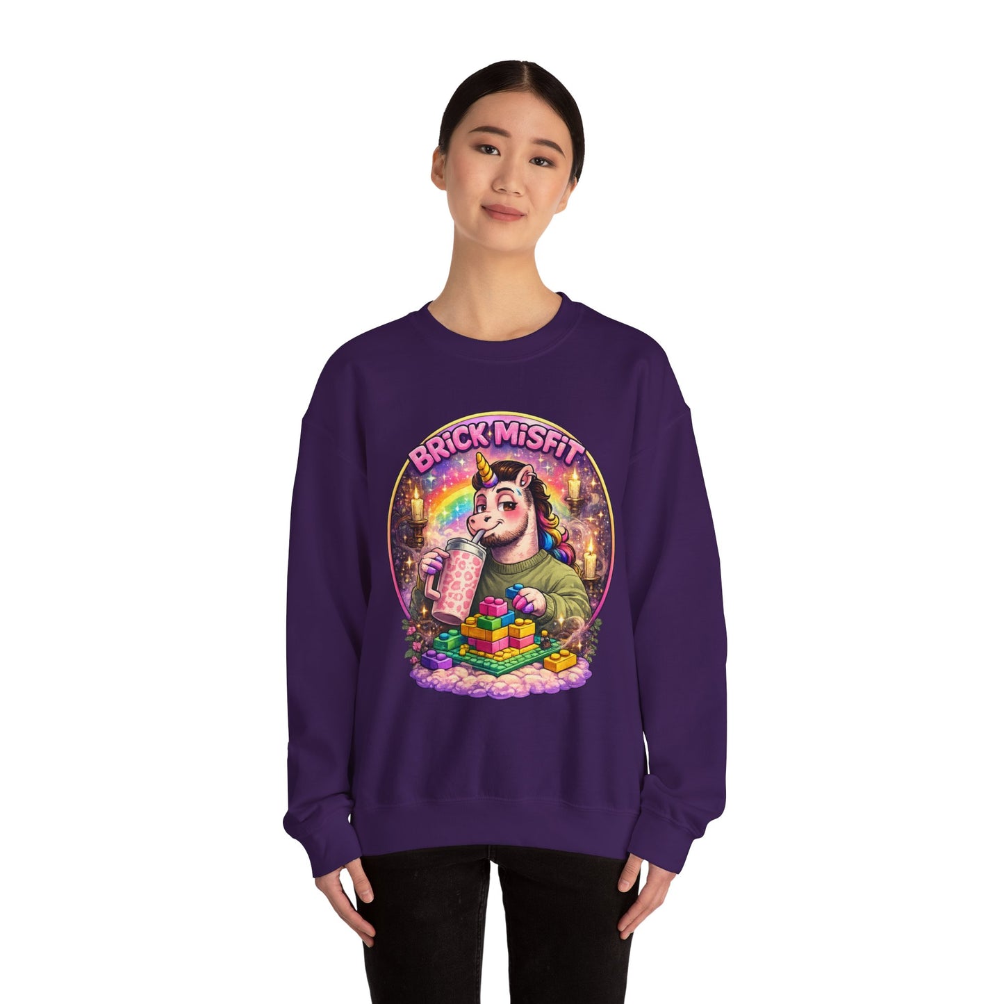 Brick Misfit Sassy Sips Crewneck Sweatshirt