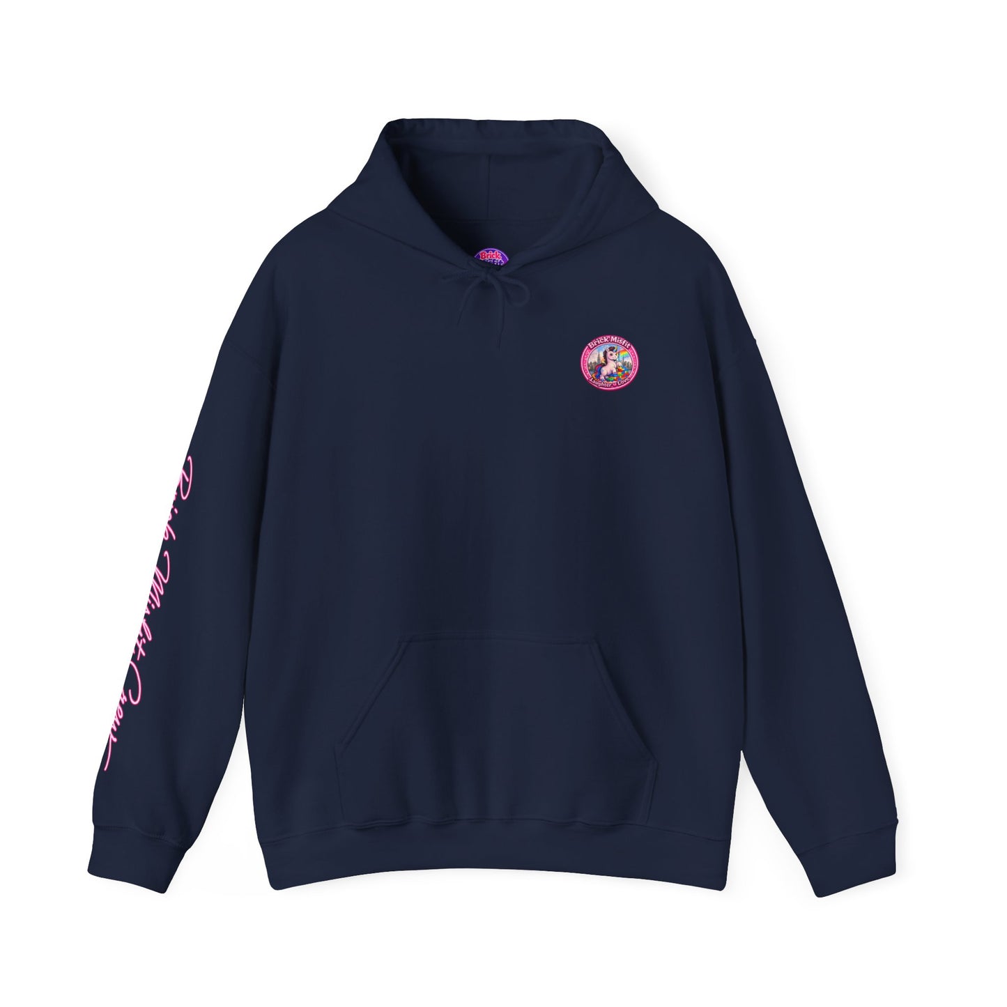 Brick Misfit Hoodie — Colorful Unicorn Rainbow Graphic Hoodie -INT