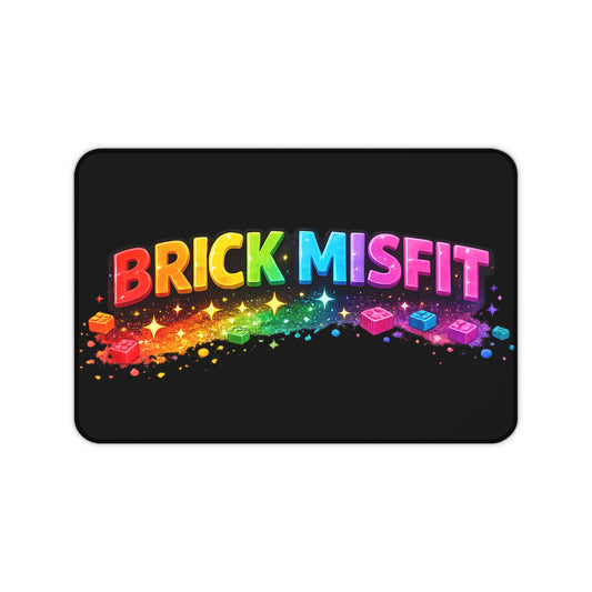 Brick Misfit Bricks and Spakles Desk Mat