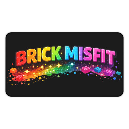 Brick Misfit Bricks and Spakles Desk Mat