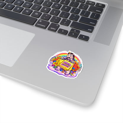Brick Misfit Shopping Madness Unicorn Vinyl Sticker