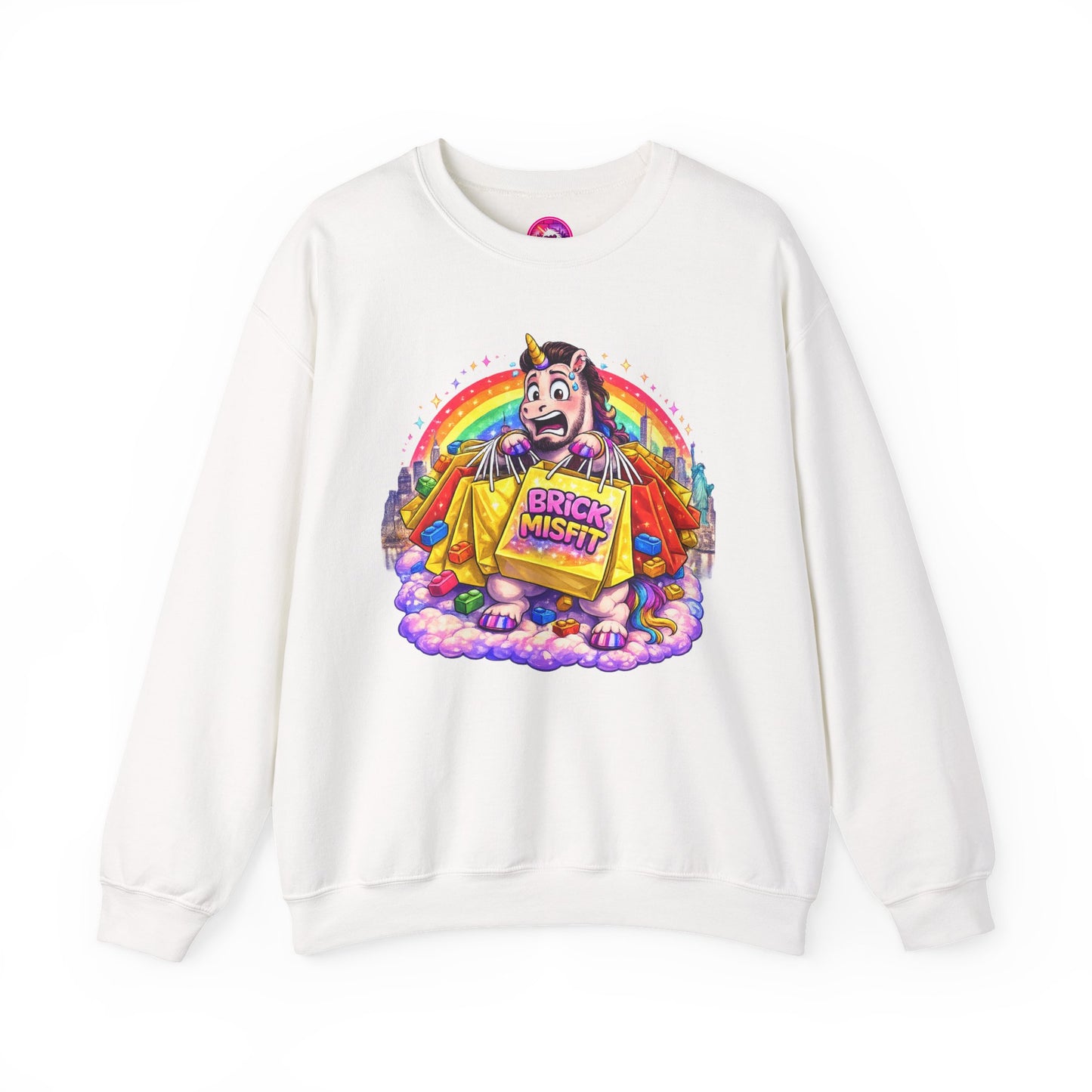 Brick Misfit Shopping Madness Crewneck Sweatshirt