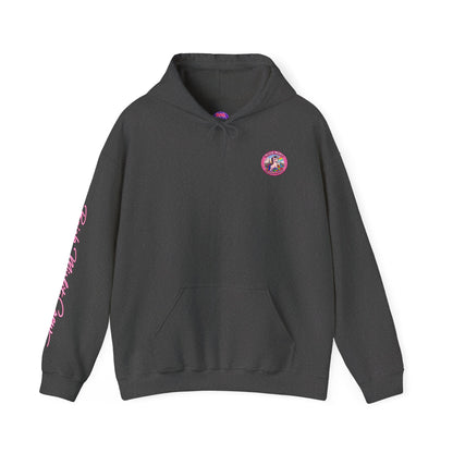 Brick Misfit Hoodie — Colorful Unicorn Rainbow Graphic Hoodie