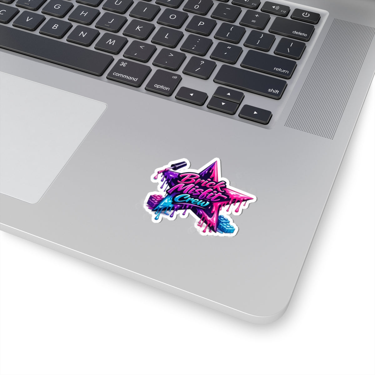 Nail Polish Painted Star - Brick Misfit Decal Sticker - INT