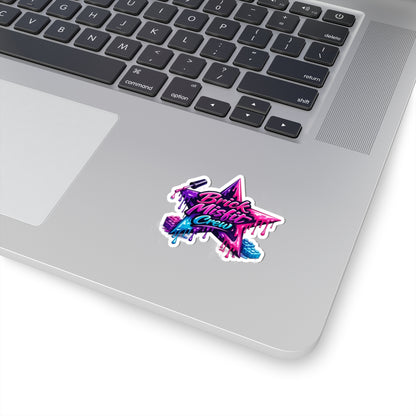 Nail Polish Painted Star - Brick Misfit Decal Sticker - INT