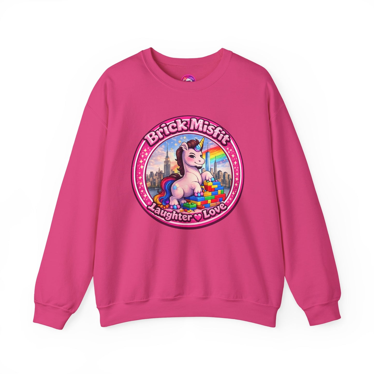 Brick Misfit Laughter Love Crewneck Sweatshirt