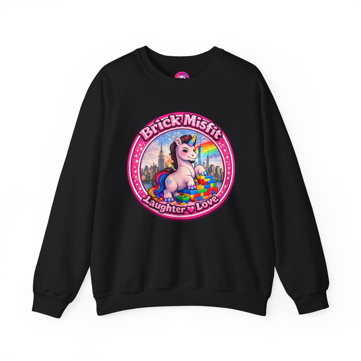Brick Misfit Laughter Love Crewneck Sweatshirt -INT