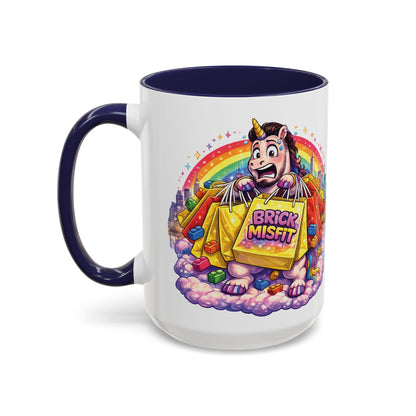 Brick Misfit Shopping Madness Unicorn Coffee Mug 15oz