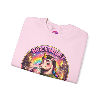 Brick Misfit Sassy Sips Crewneck Sweatshirt -INT
