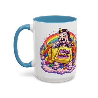 Brick Misfit Shopping Madness Unicorn Coffee Mug 15oz