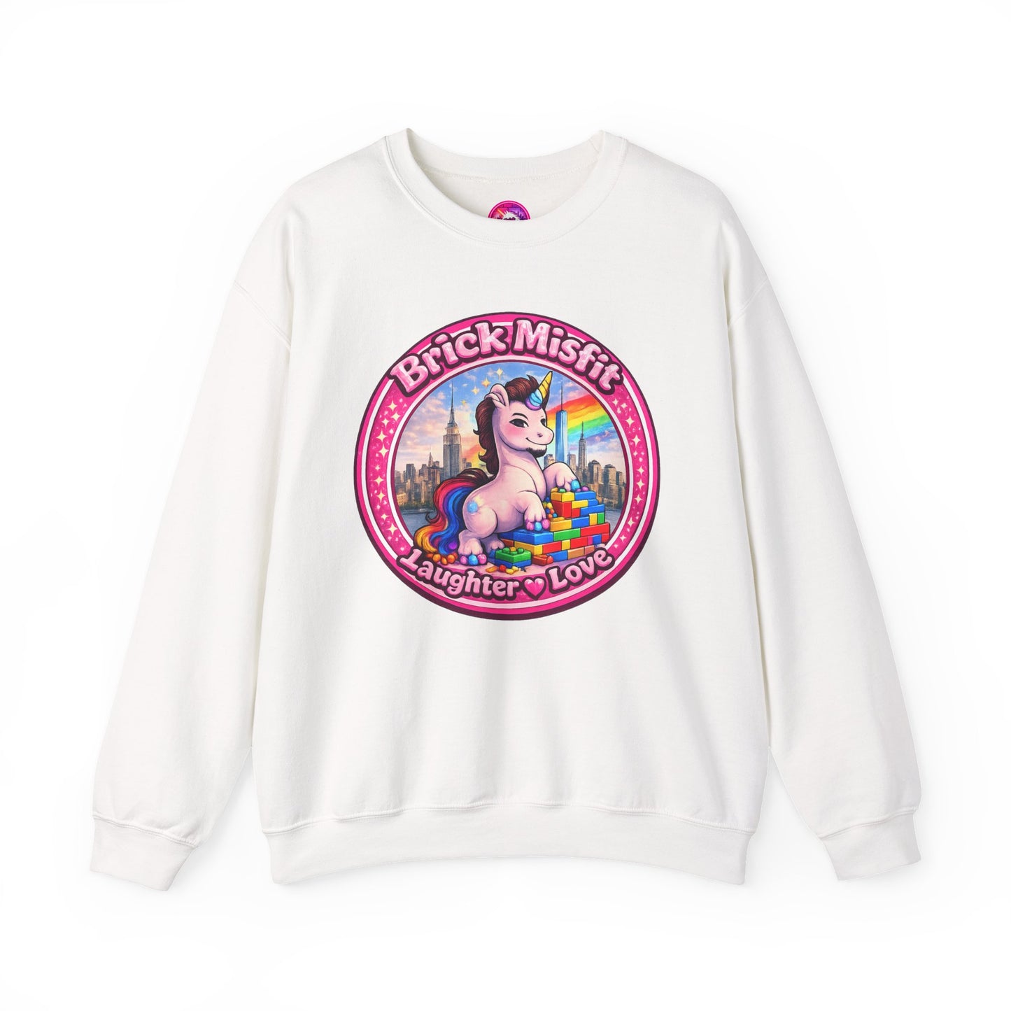 Brick Misfit Laughter Love Crewneck Sweatshirt - INT