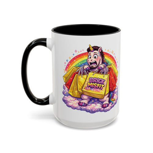Brick Misfit Shopping Madness Unicorn Coffee Mug 15oz