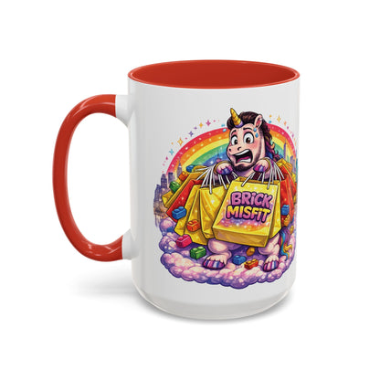 Brick Misfit Shopping Madness Unicorn Coffee Mug 15oz