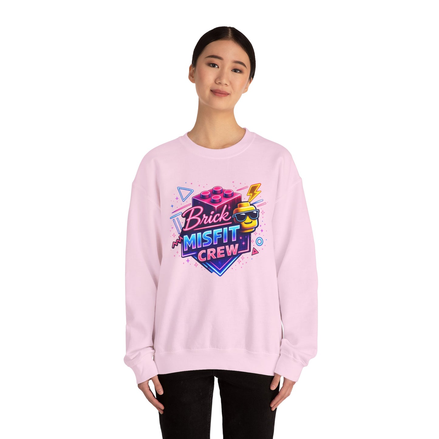 Brick Misfit Retro Bricks Crewneck Sweatshirt