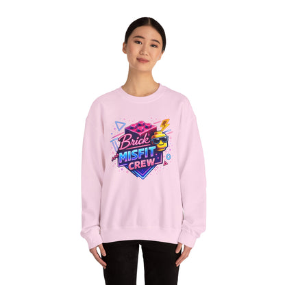 Brick Misfit Retro Bricks Crewneck Sweatshirt