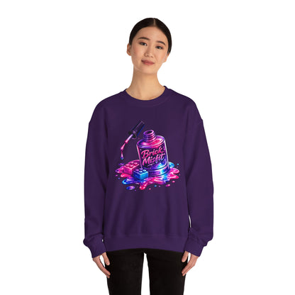 Brick Misfit Nail Polish Spill Crewneck Sweatshirt