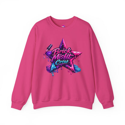 Brick Misfit Nail Polish Drip Crewneck Sweatshirt