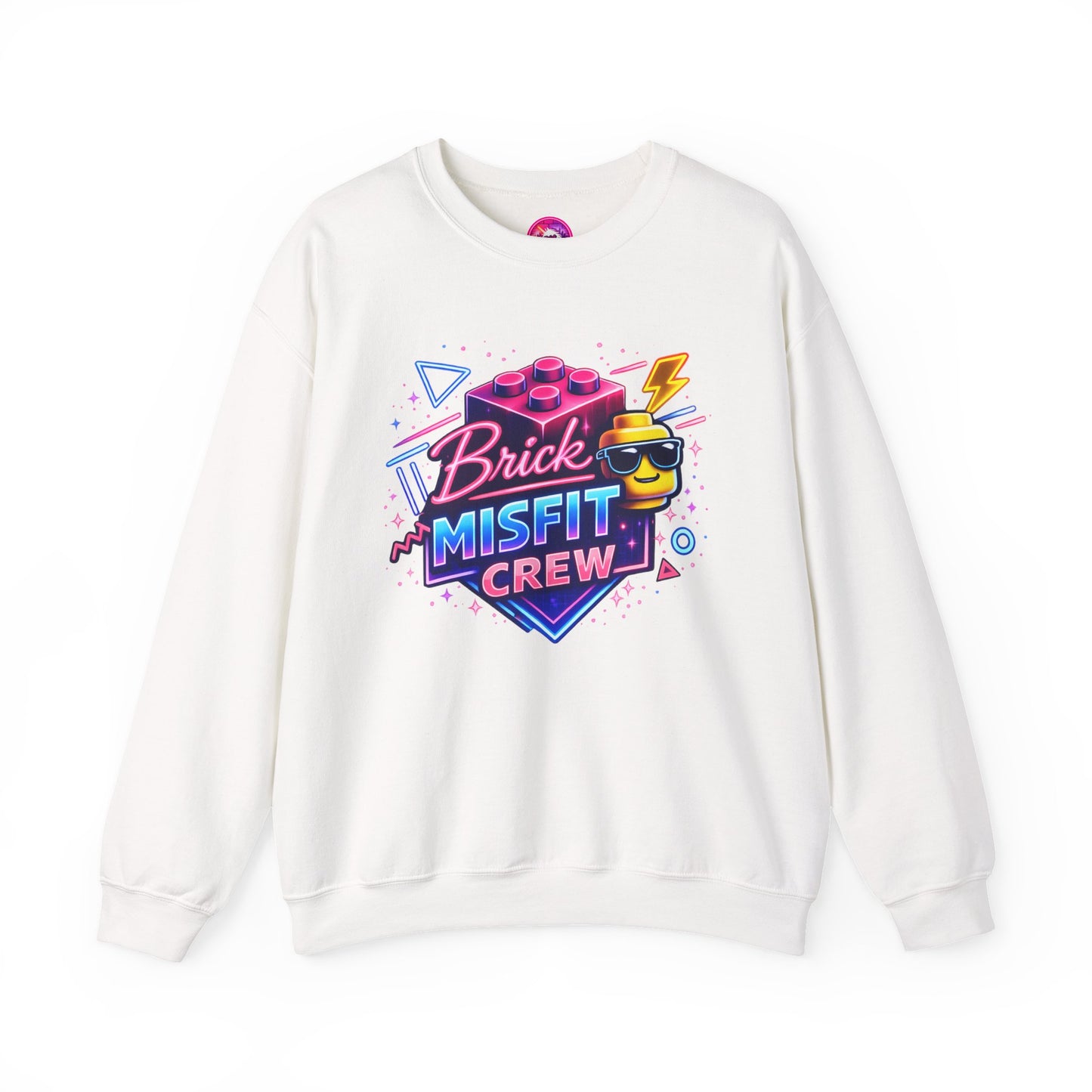 Brick Misfit Retro Bricks Crewneck Sweatshirt