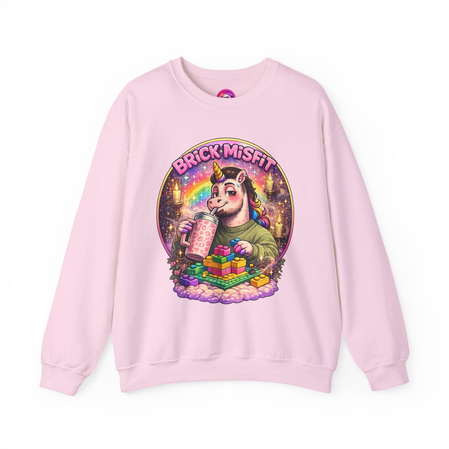 Brick Misfit Sassy Sips Crewneck Sweatshirt -INT