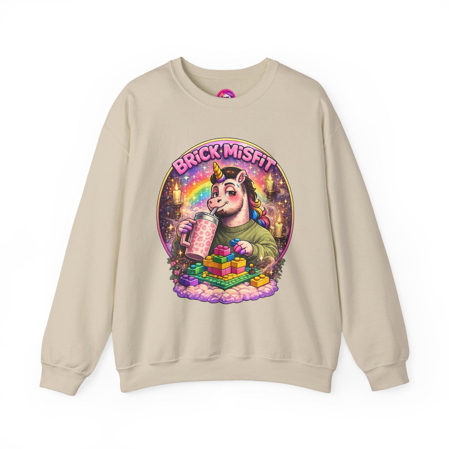 Brick Misfit Sassy Sips Crewneck Sweatshirt -INT