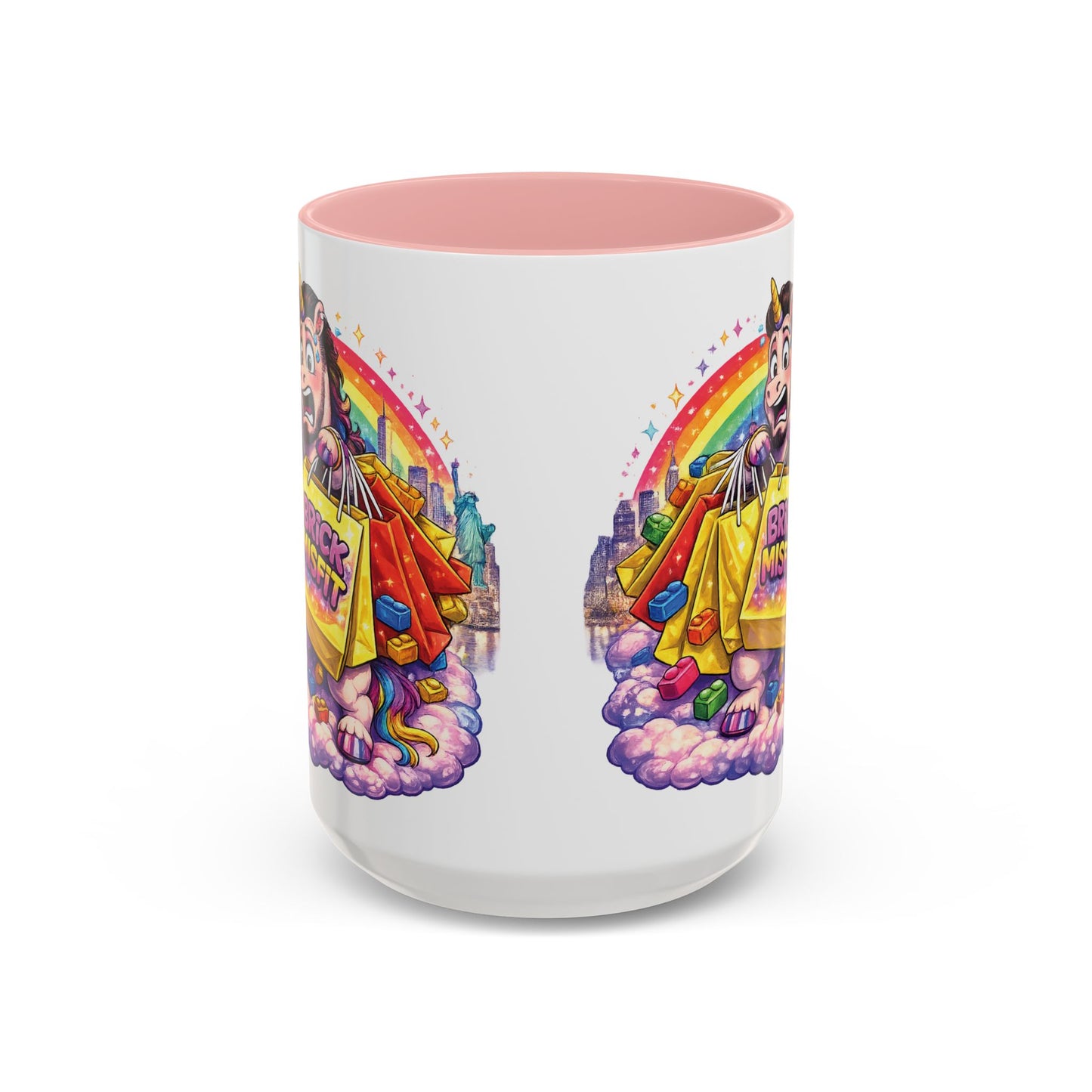 Brick Misfit Shopping Madness Unicorn Coffee Mug 15oz -INT