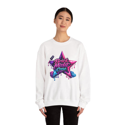 Brick Misfit Nail Polish Drip Crewneck Sweatshirt